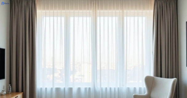 Freshly steam cleaned curtains in upper-caboolture QLD